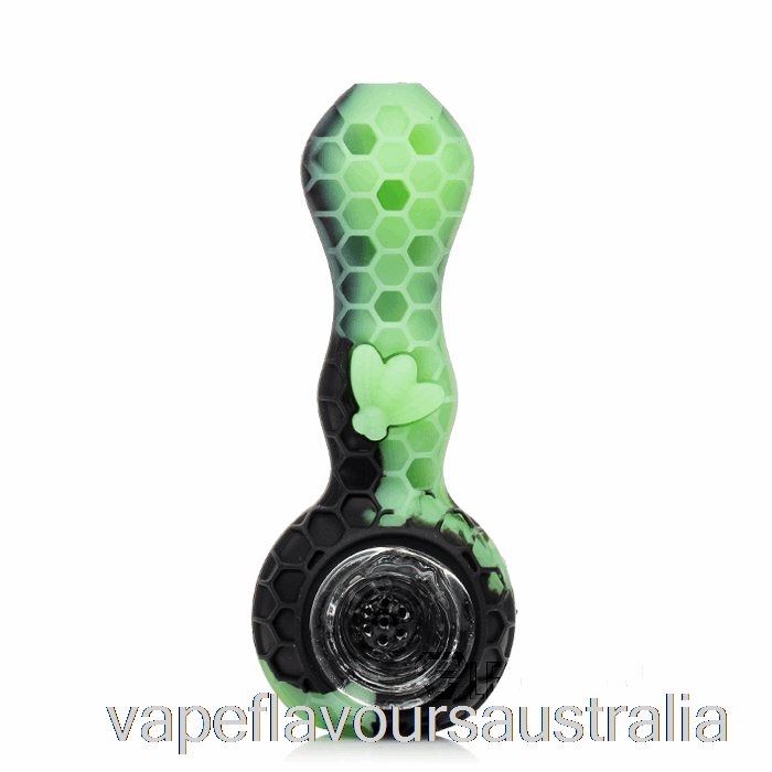 Vape Nicotine Australia Stratus Bee Silicone Spoon Black / UV Slime (Black / UV Green)
